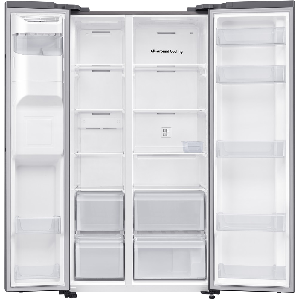 Side by Side SAMSUNG RS65DG5403S9EO, No Frost, 635 l, H 178 cm, Clasa E, Wi-Fi, Dozator apa, inox