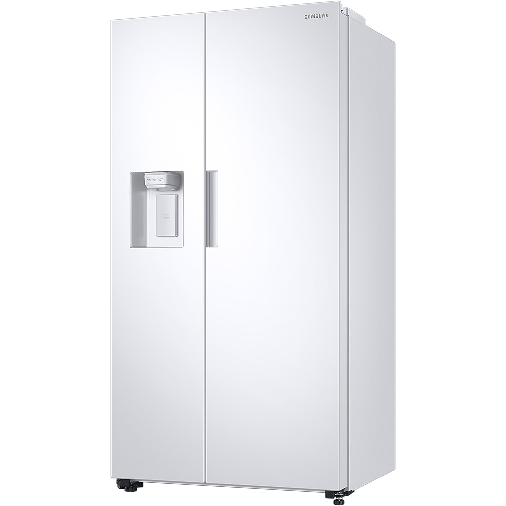 Side by Side SAMSUNG RS67A8810WW/EF, No Frost, 634 l, H 178 cm, Clasa F, dozator apa, Twin Cooling Plus, alb