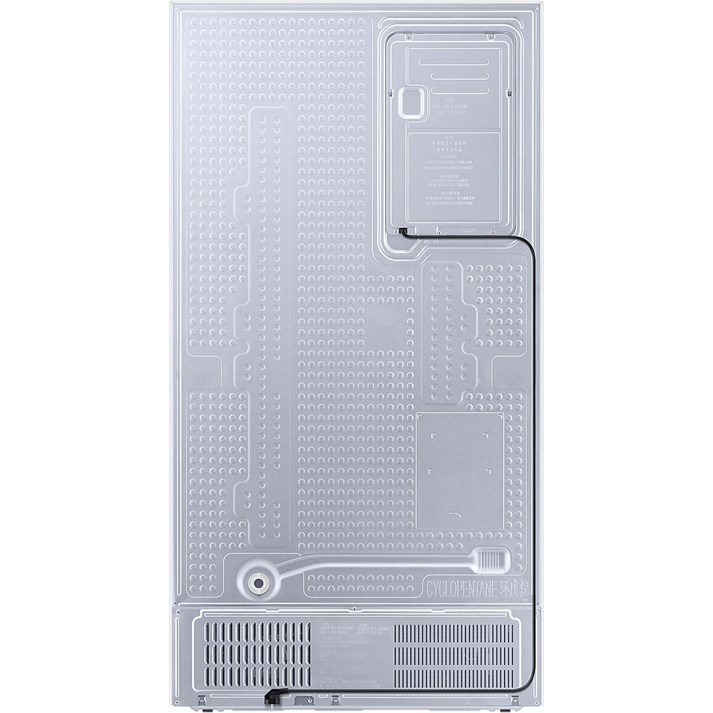 Side by Side SAMSUNG RS67A8810WW/EF, No Frost, 634 l, H 178 cm, Clasa F, dozator apa, Twin Cooling Plus, alb