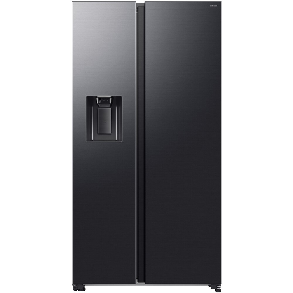 Side by Side SAMSUNG RS70F64KDFEO, No Frost, AI Energy, 640 l, H 178.4 cm,Clasa D, Dozator apa, dark inox