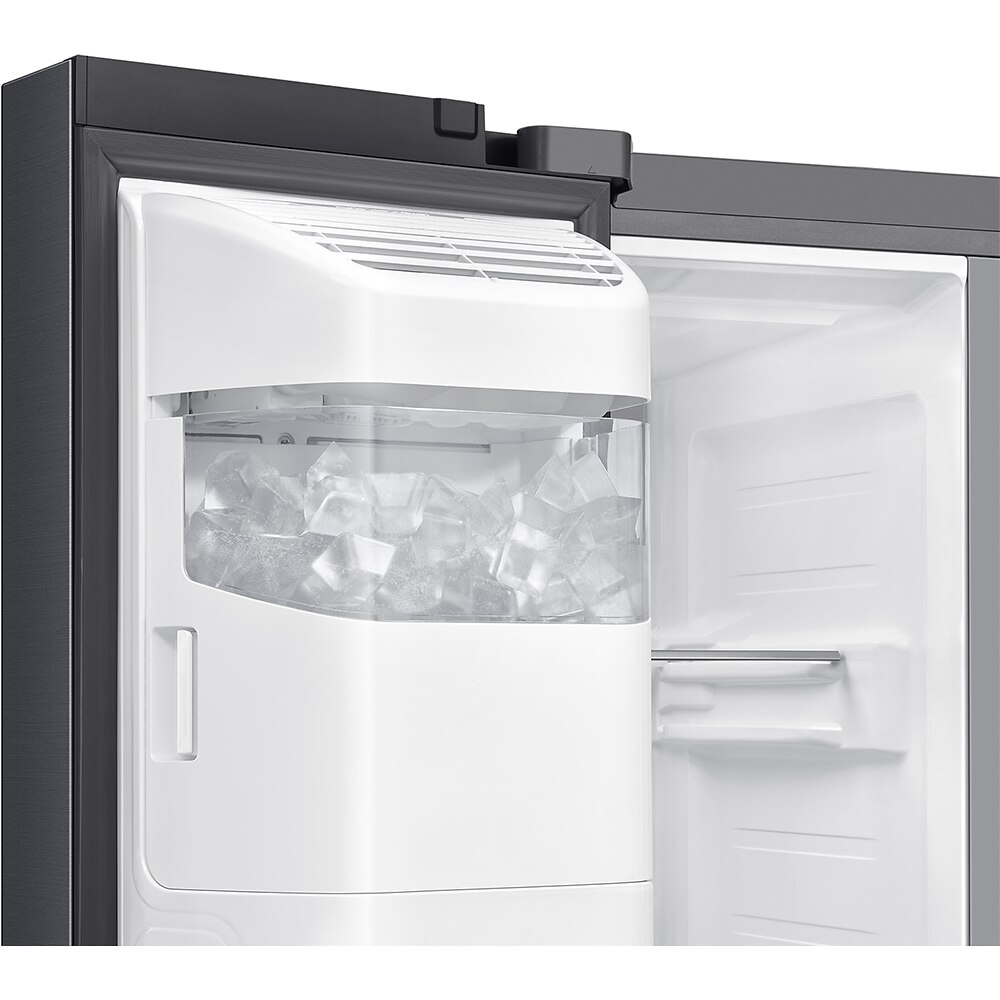 Side by Side SAMSUNG RS70F64KDFEO, No Frost, AI Energy, 640 l, H 178.4 cm,Clasa D, Dozator apa, dark inox