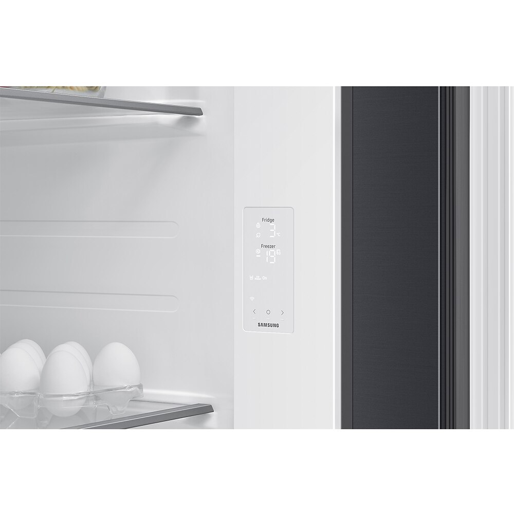 Side by Side SAMSUNG RS70F64KDFEO, No Frost, AI Energy, 640 l, H 178.4 cm,Clasa D, Dozator apa, dark inox