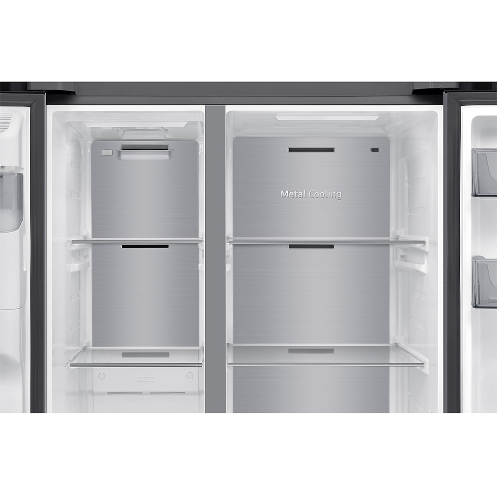 Side by Side SAMSUNG RS70F64KDTEO, No Frost, AI Energy, 640 l, H 178.4 cm, Clasa D, Dozator apa, inox