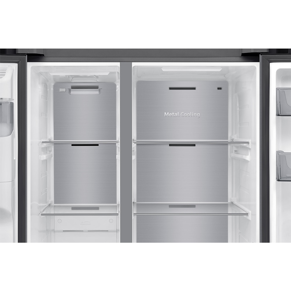 Side by Side SAMSUNG RS70F64KETEO, No Frost, AI Energy, 640 l, H 178.4 cm, Clasa E, Dozator apa, inox