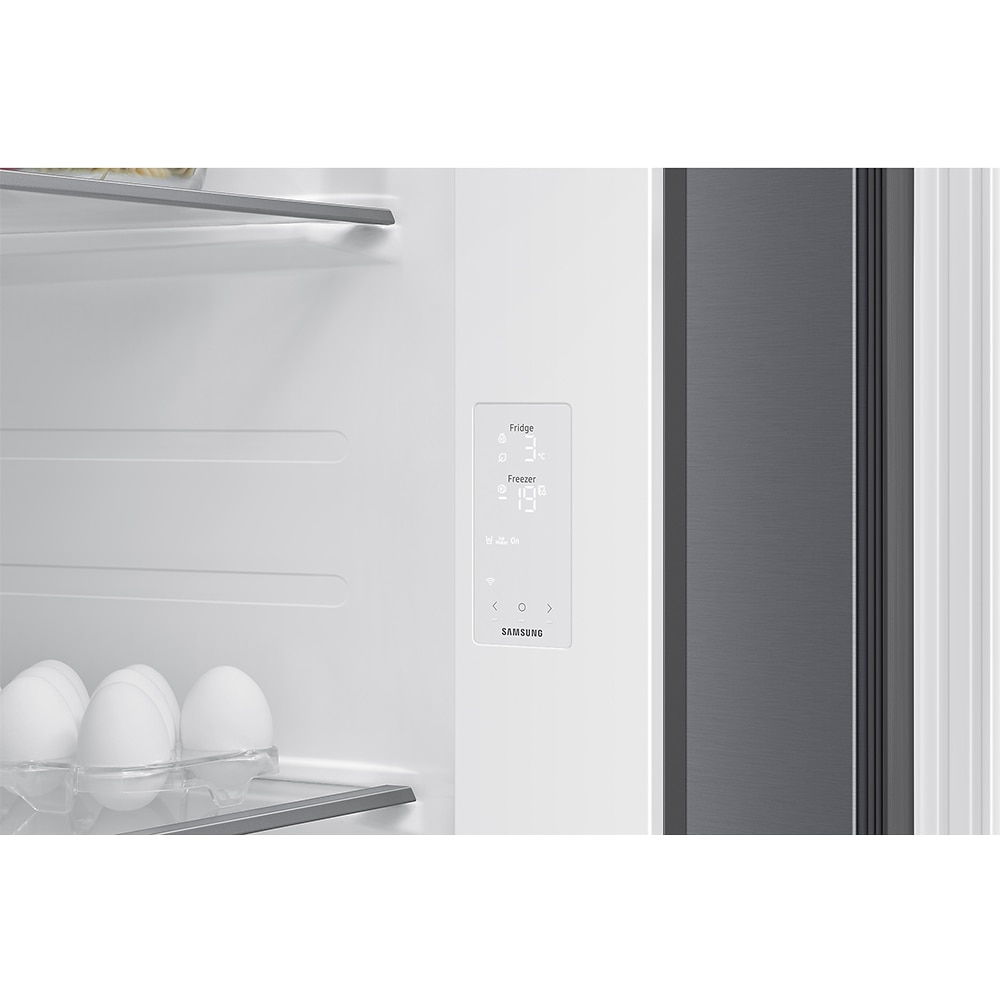 Side by Side SAMSUNG RS70F64KETEO, No Frost, AI Energy, 640 l, H 178.4 cm, Clasa E, Dozator apa, inox