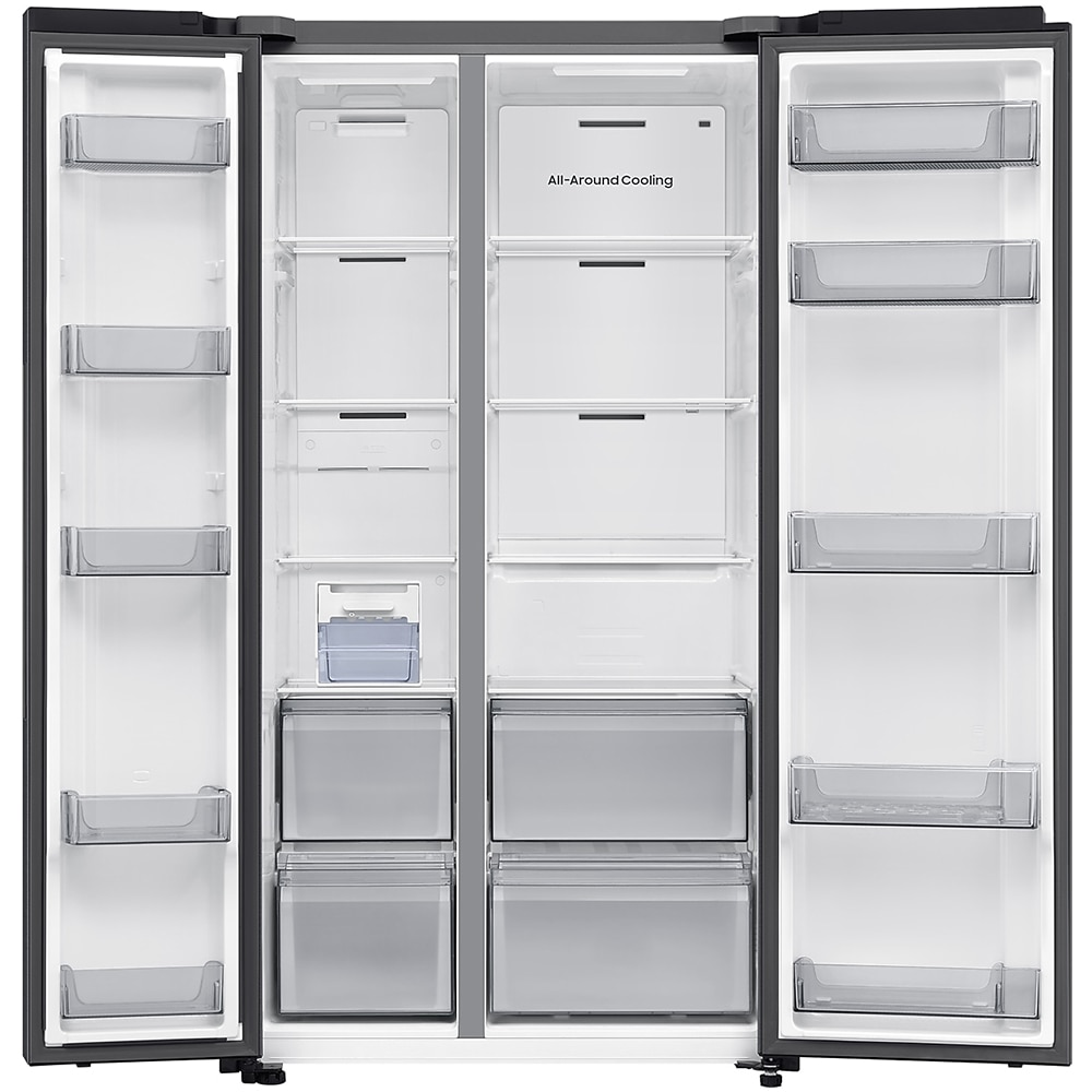 Side by Side SAMSUNG RS70F65QEFEO, No Frost, AI Energy, 659 l, H 178.4 cm, Clasa E, inox