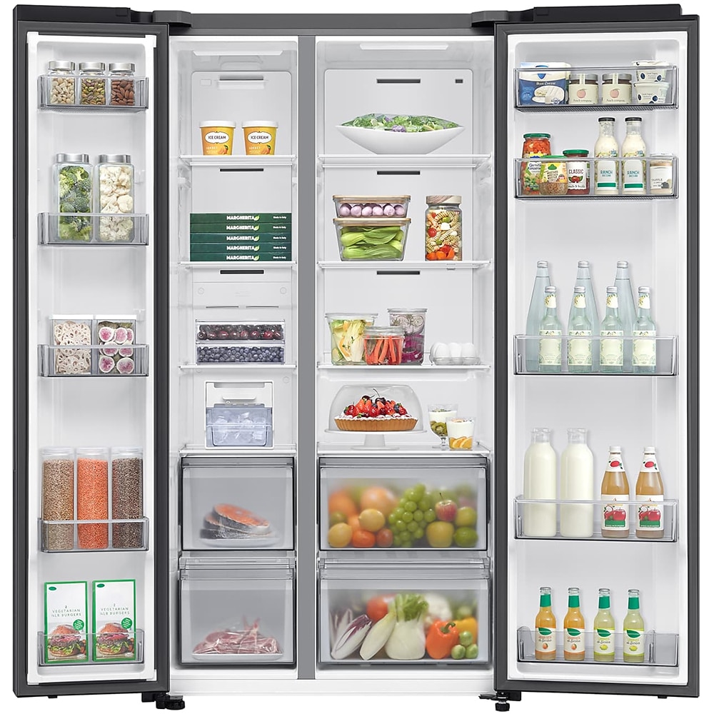 Side by Side SAMSUNG RS70F65QEFEO, No Frost, AI Energy, 659 l, H 178.4 cm, Clasa E, inox