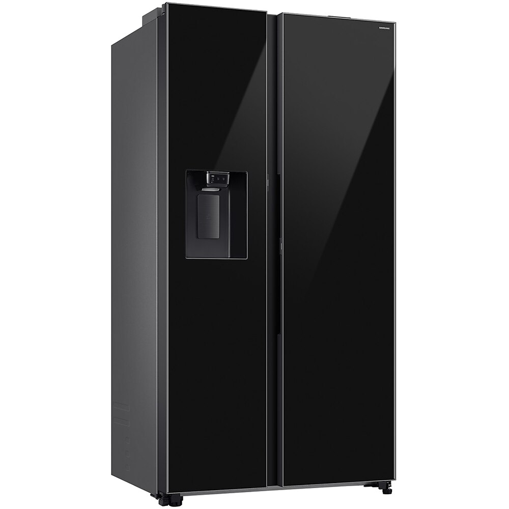 Side by Side SAMSUNG RS80F64JEBEO, No Frost, AI Energy, 634 l, H 178.6 cm, Clasa E, Dozator apa, sticla neagra