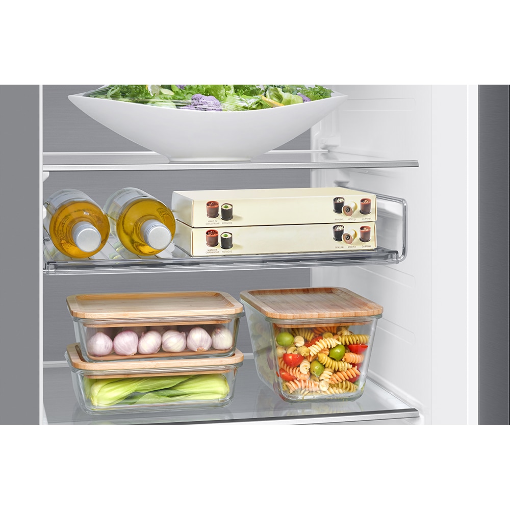 Side by Side SAMSUNG RS80F67KCTEO, No Frost, AI Energy, 634 l, H 178.4 cm, Clasa C, Dozator apa, inox