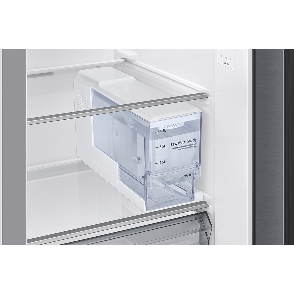 Side by Side SAMSUNG RS80F67KCTEO, No Frost, AI Energy, 634 l, H 178.4 cm, Clasa C, Dozator apa, inox