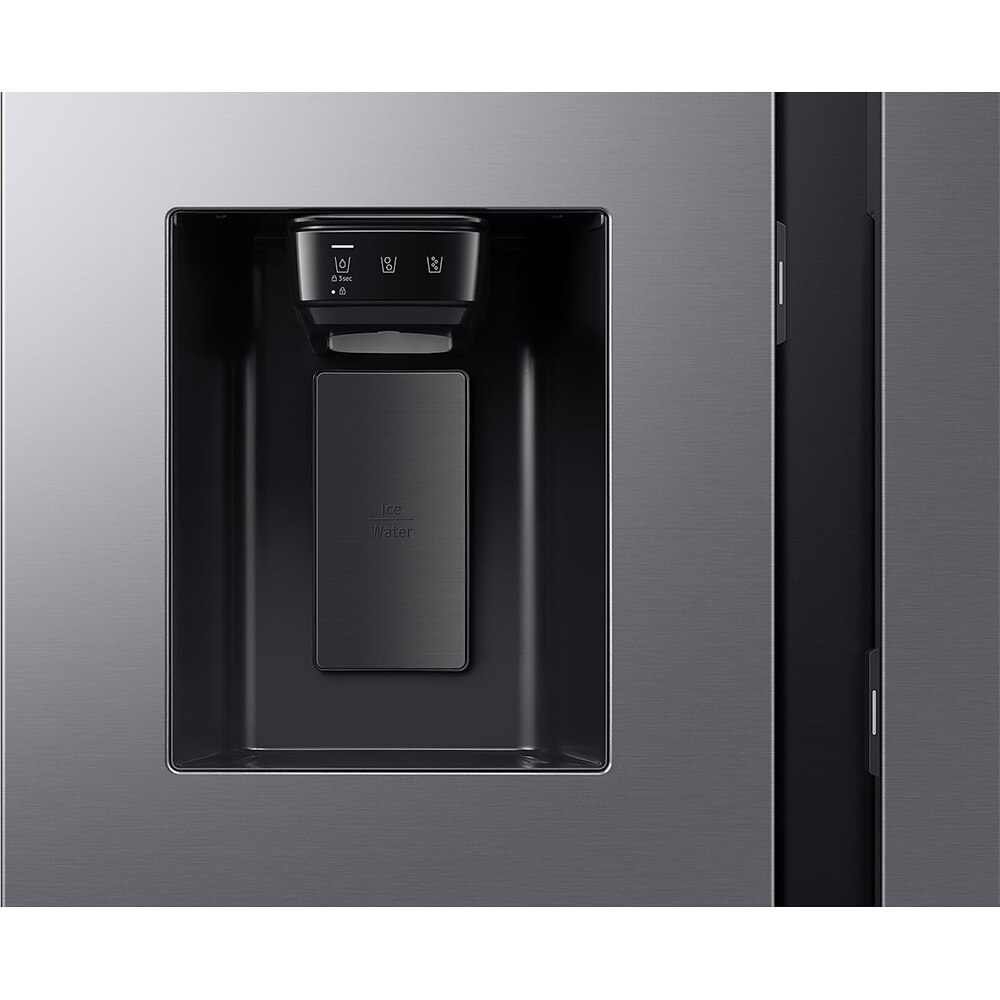 Side by Side SAMSUNG RS90F65EDTEO, No Frost, AI Home 9'', 621 l, H 178.4 cm, Clasa D, Dozator apa, inox
