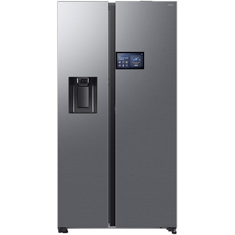 Side by Side SAMSUNG RS90F65EDTEO, No Frost, AI Home 9'', 621 l, H 178.4 cm, Clasa D, Dozator apa, inox