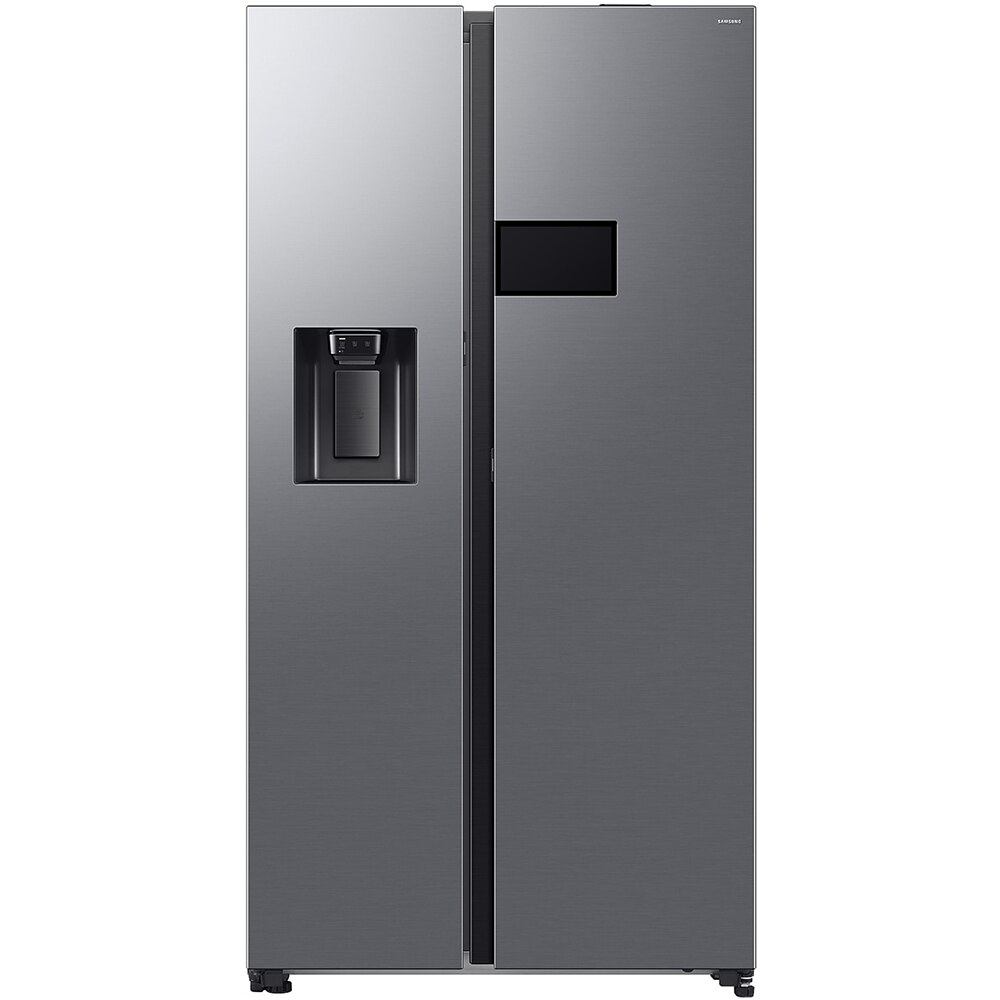 Side by Side SAMSUNG RS90F65EDTEO, No Frost, AI Home 9'', 621 l, H 178.4 cm, Clasa D, Dozator apa, inox