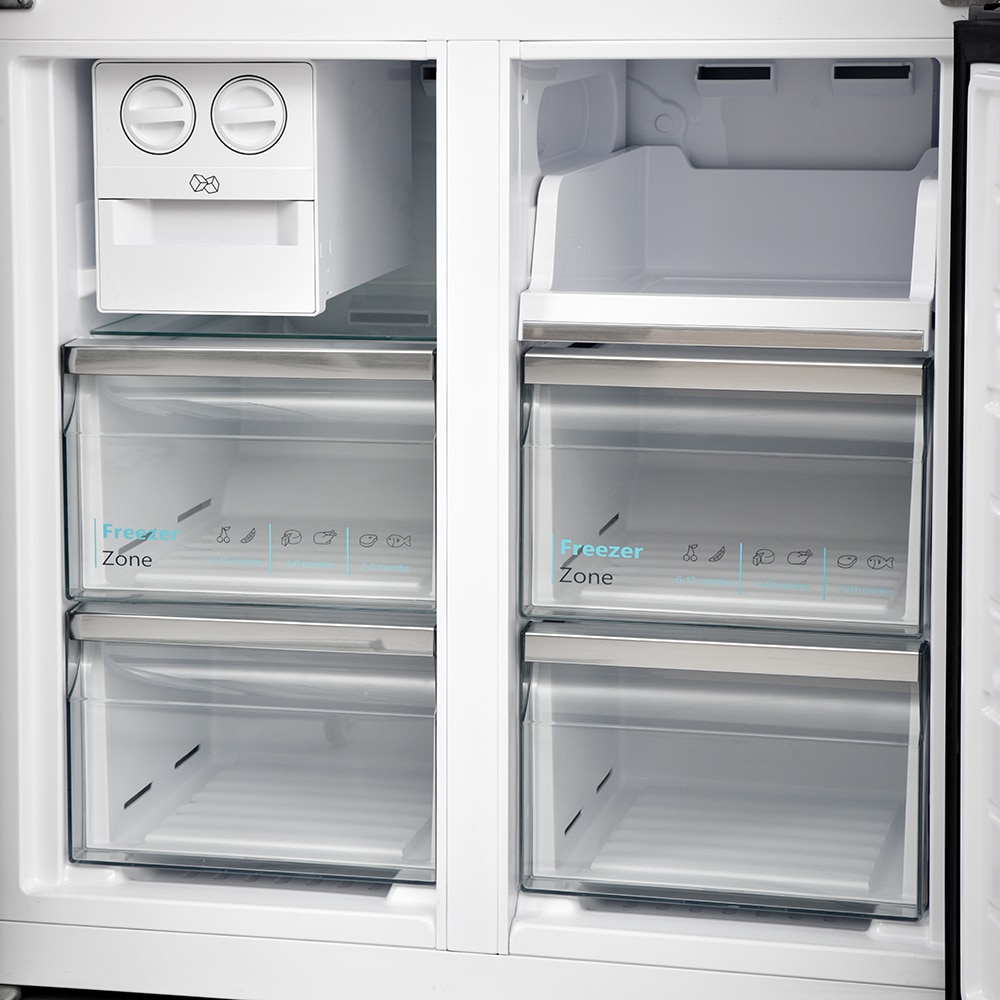 Side by Side SHARP SJ-NFA35IHXIE-EU, No Frost, 488 l, H 179 cm, Clasa E, inox