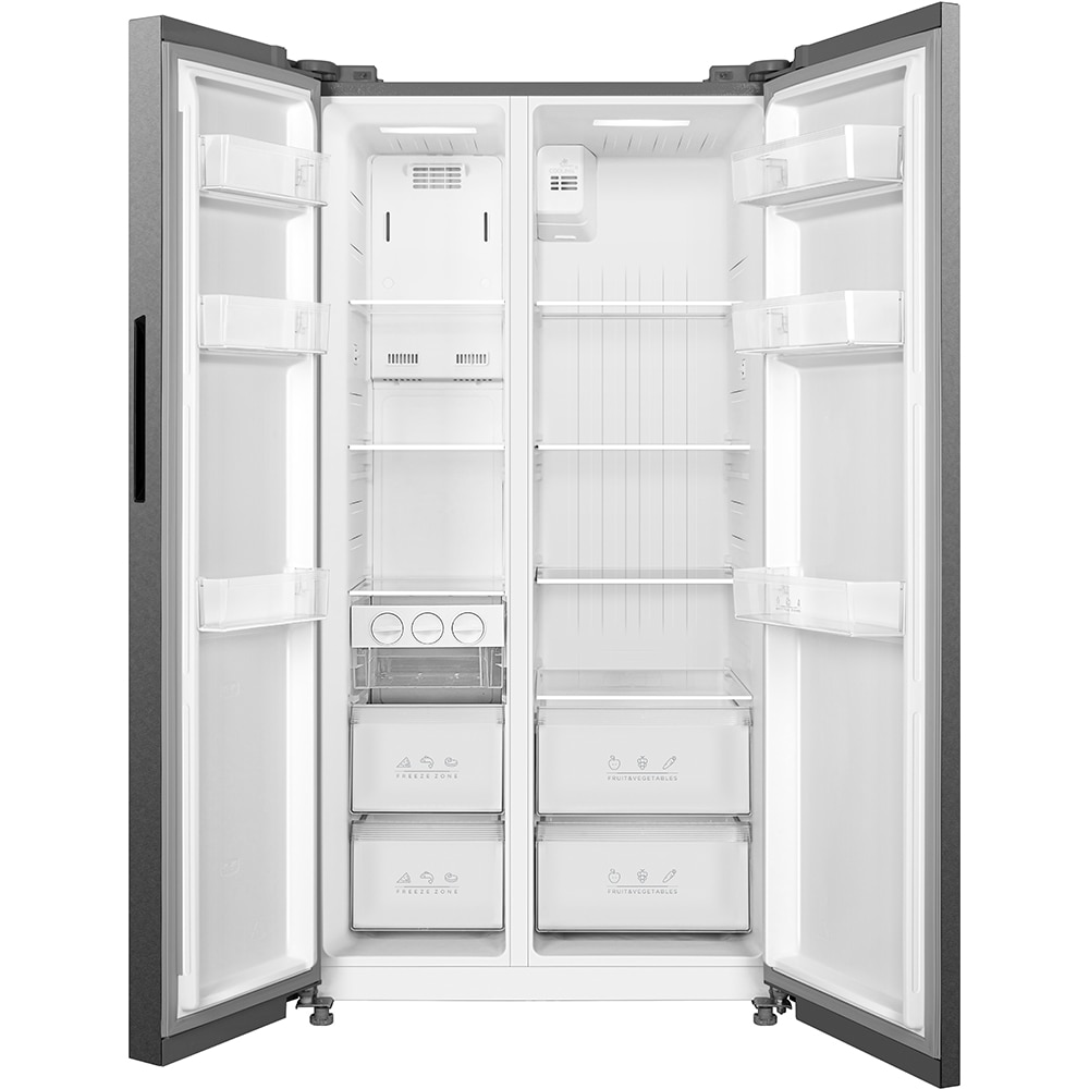 Side by Side VORTEX VS55NSV01M, No Frost, 548 l, h 177 cm, Clasa E, argintiu