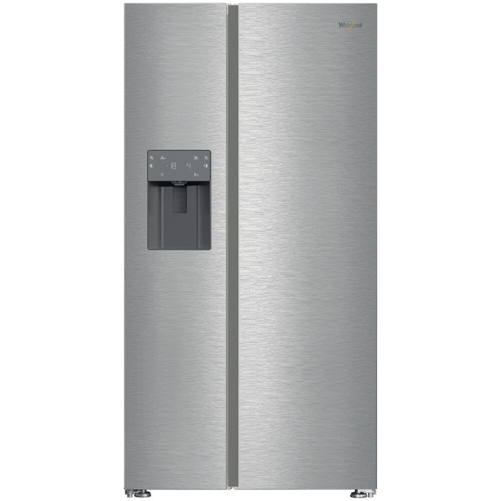 Side by Side WHIRLPOOL WHG2 6573W X4E, No Frost, 578 l, H 179 cm, Clasa E, Dozator apa, inox