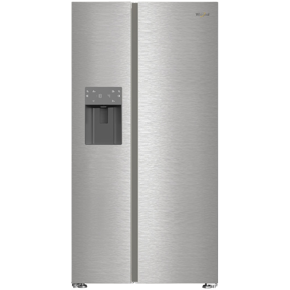 Side by Side WHIRLPOOL WHG2 6574W X5E, No Frost, 578 l, H 179 cm, Clasa D, Dozator apa, inox