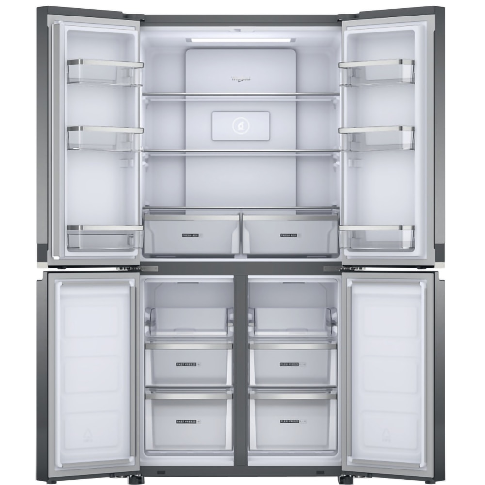 Side by Side WHIRLPOOL WQ9 B3L EF, No Frost, 594 l, H 187 cm, Clasa D, inox