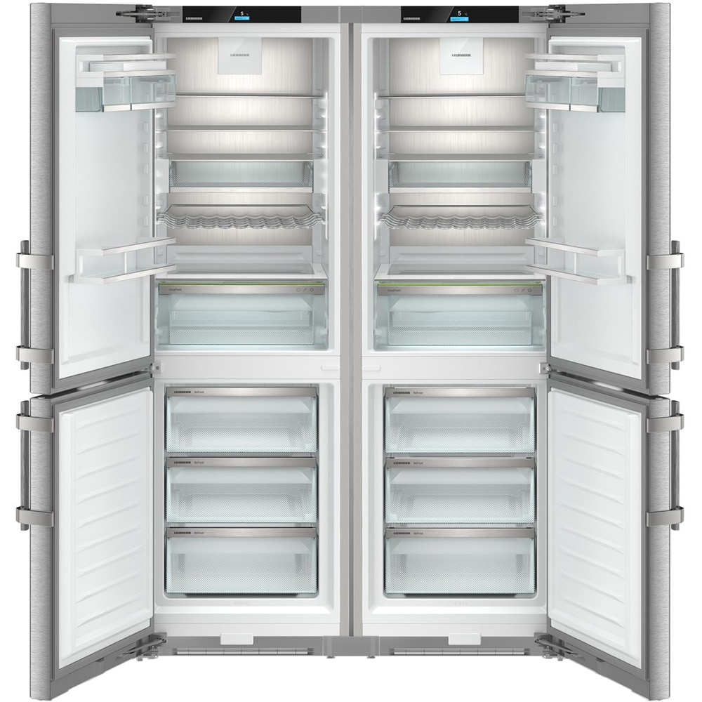 Side by Side LIEBHERR XCCsd 5250 Prime, Duo Cooling, 664 l, H 185.5 cm, Clasa C, argintiu
