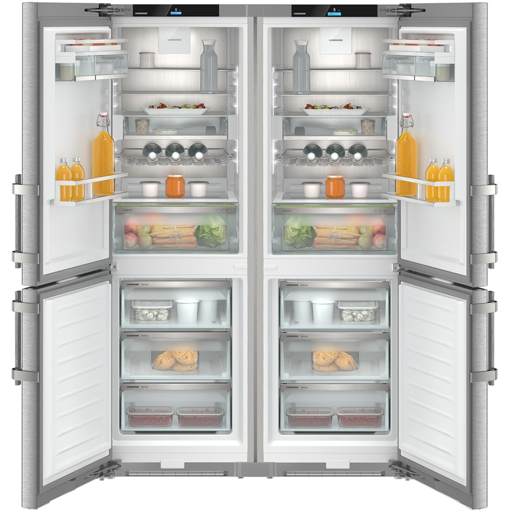 Side by Side LIEBHERR XCCsd 5250 Prime, Duo Cooling, 664 l, H 185.5 cm, Clasa C, argintiu