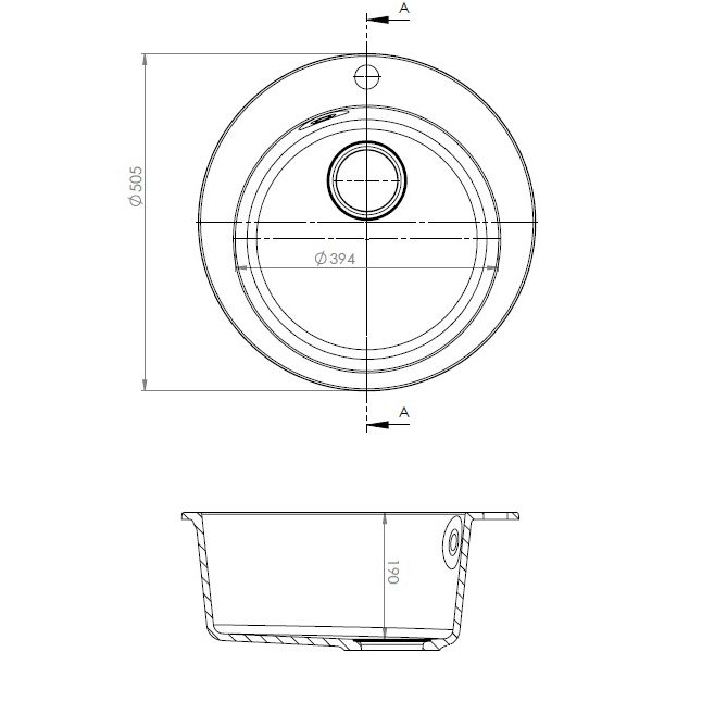 Set chiuveta si baterie compozit, bej  Victoria Alveus