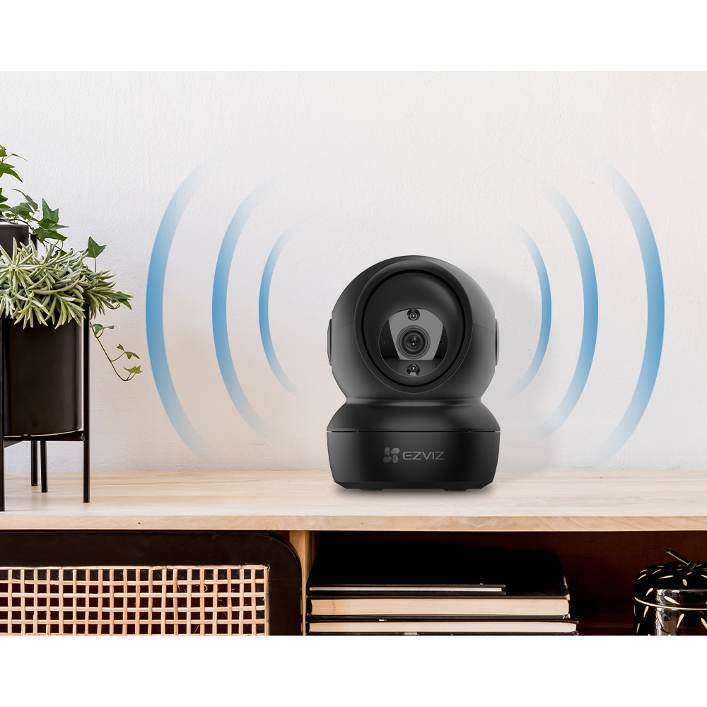 Camera IP Wireless EZVIZ C6N, 1080p, Full HD, Pan/Tilt 360 grade, IR10m, Night Vision, Motion Detection, negru