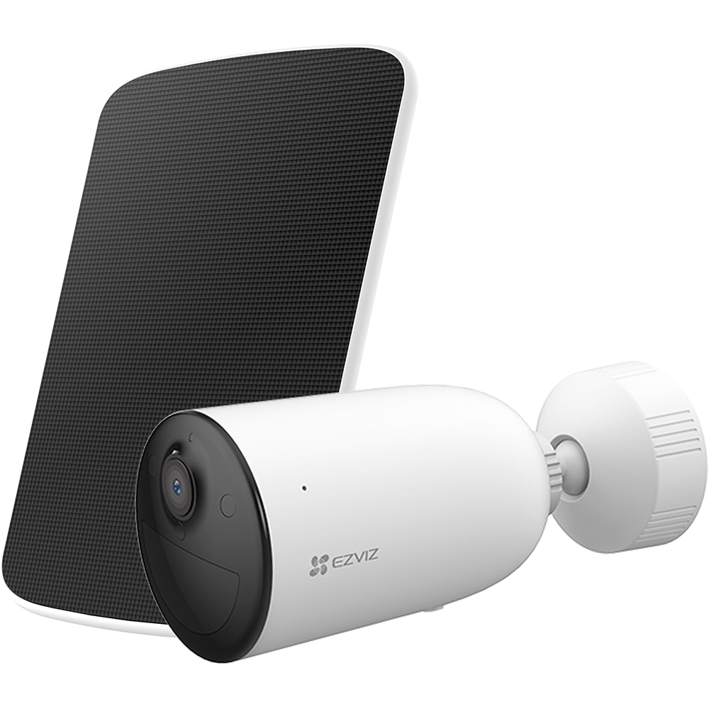 Camera IP Wireless exterior EZVIZ CB3, 1296p, 4MP, IR 30m, 5200mAh, Motion Detection, Night Vision, Panou solar Type-c, alb