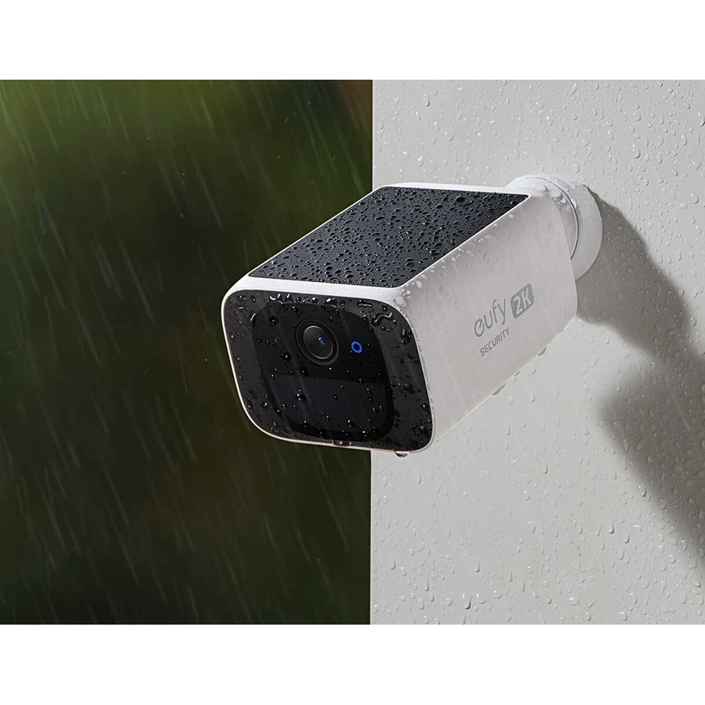 Set 2 camere IP Wireless exterior eufyCam SoloCam S220, 2K, IR, Night Vision, alb