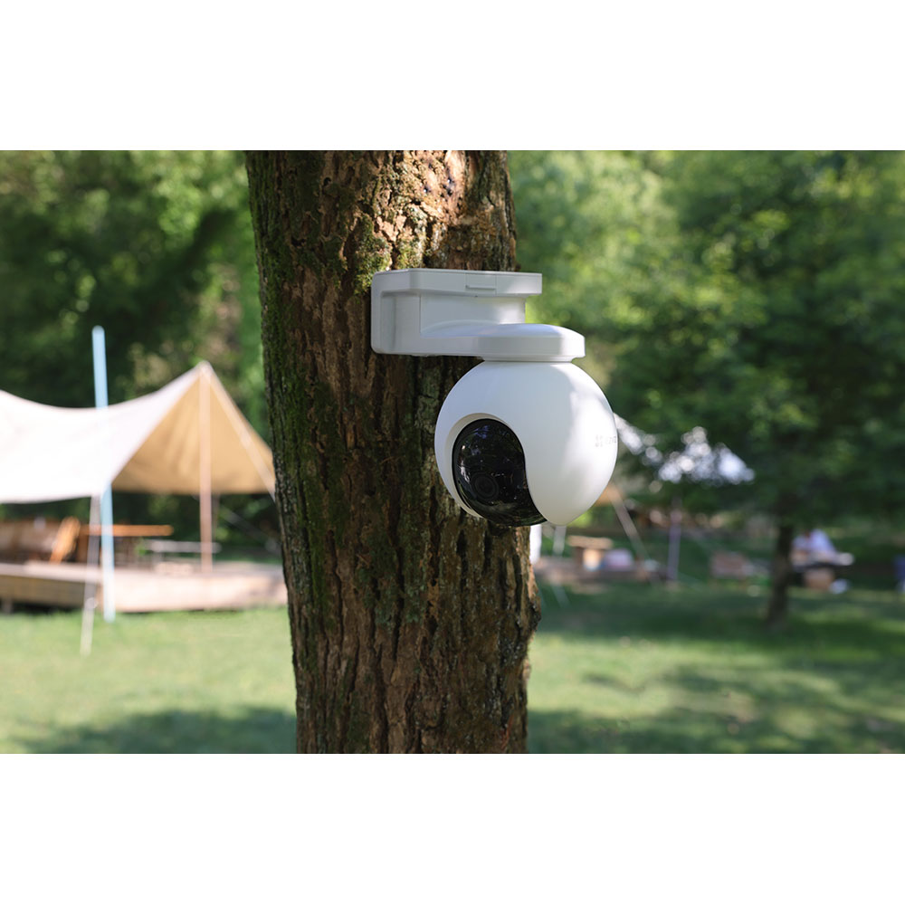 Kit Camera IP 4G EZVIZ EB8, 2K, panou solar , 10400 mAh, Smart IR, Motion Detection, alb