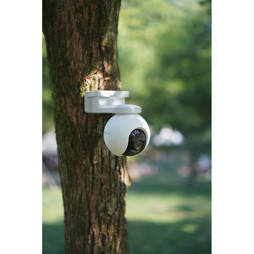 Kit Camera IP 4G EZVIZ EB8, 2K, panou solar , 10400 mAh, Smart IR, Motion Detection, alb
