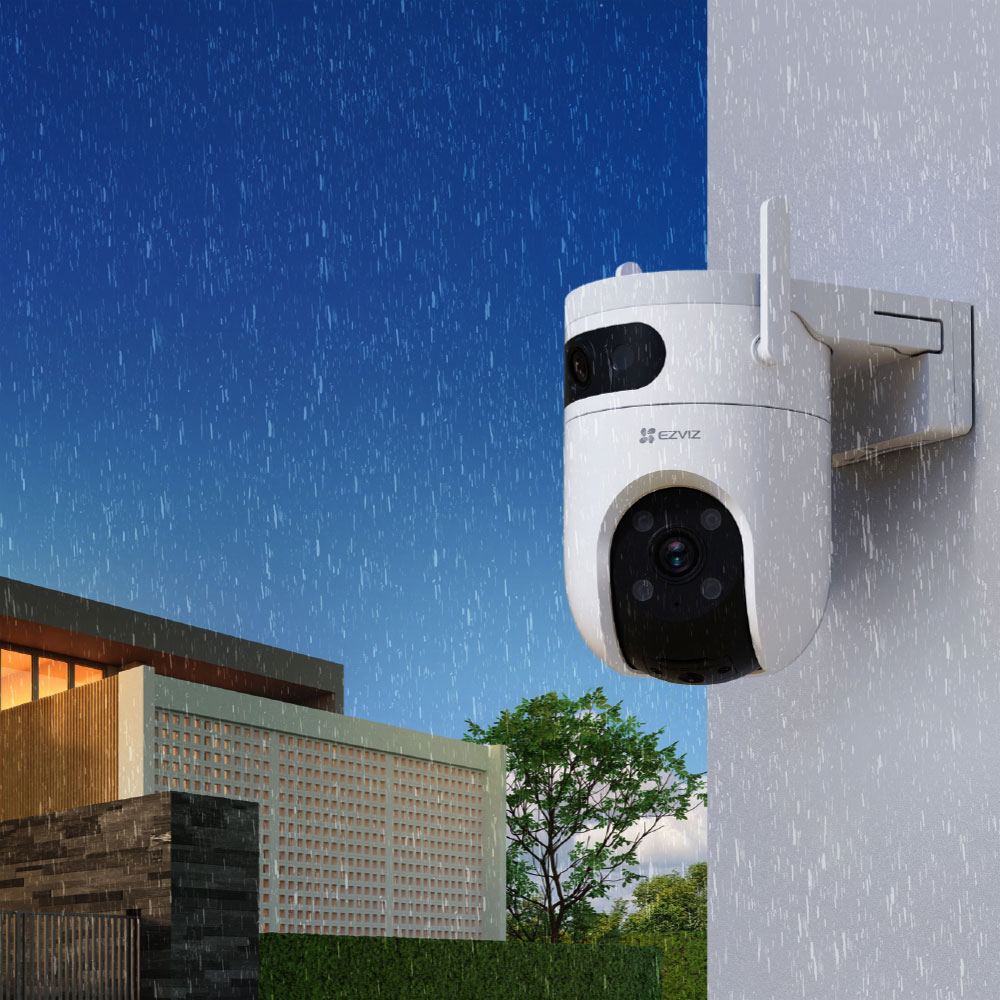 Camera IP Wireless EZVIZ H9c Dual, 3K, 5+5MP, IR, Auto Tracking, Motion Detection, alb