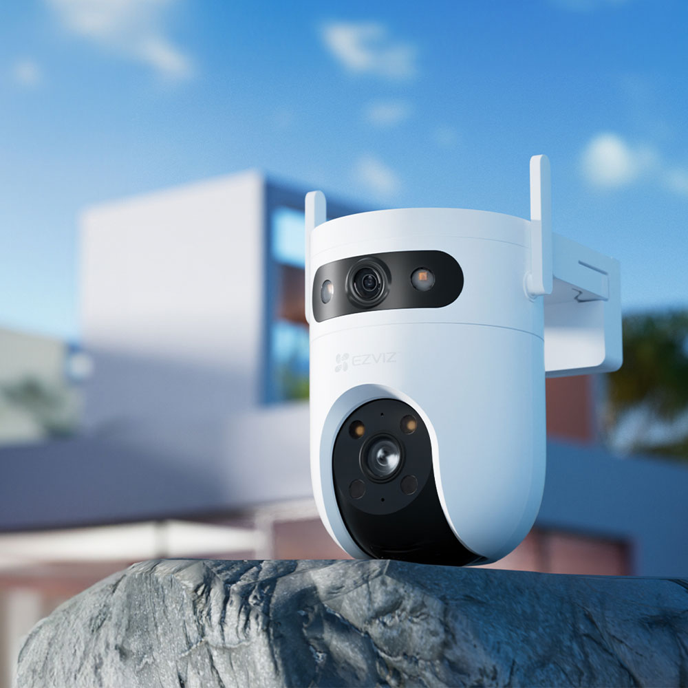 Camera IP Wireless EZVIZ H9c Dual, 3K, 5+5MP, IR, Auto Tracking, Motion Detection, alb