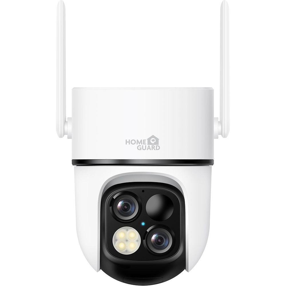 Camera IP Wireless exterior HOMEGUARD HGWBC-359, 3Mp, 2K, IR, Night Vision, Acumulator 5Ah, Panou solar, alb