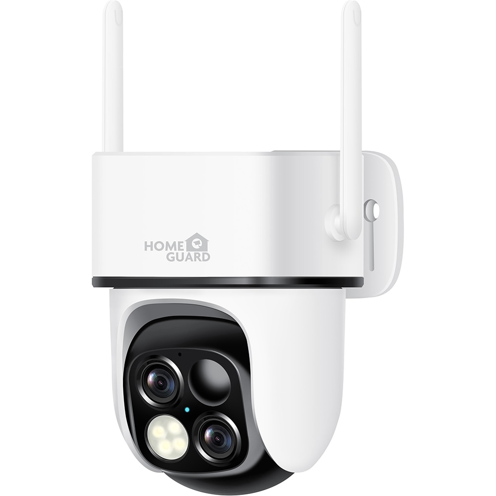 Camera IP Wireless exterior HOMEGUARD HGWBC-359, 3Mp, 2K, IR, Night Vision, Acumulator 5Ah, Panou solar, alb