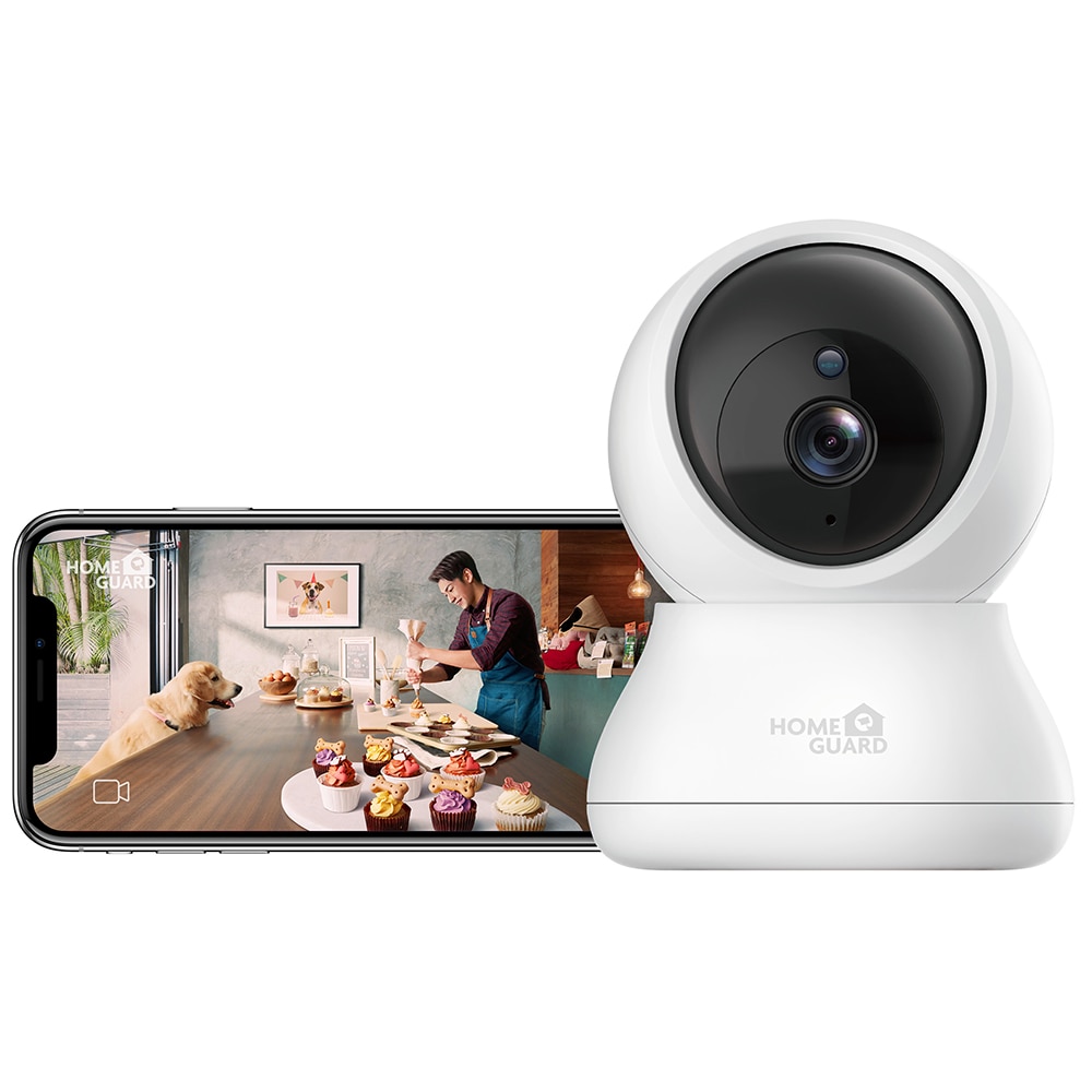 Camera IP Wireless interior HOMEGUARD HGWIP-212, 4Mp, QHD 1440p, IR, Night Vision, Alb