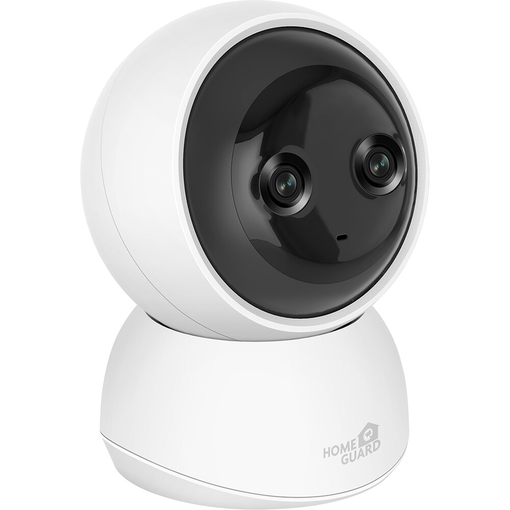 Camera interior duala HOMEGUARD HGWIP222, 4Mp+4Mp, 2K, IR, alb