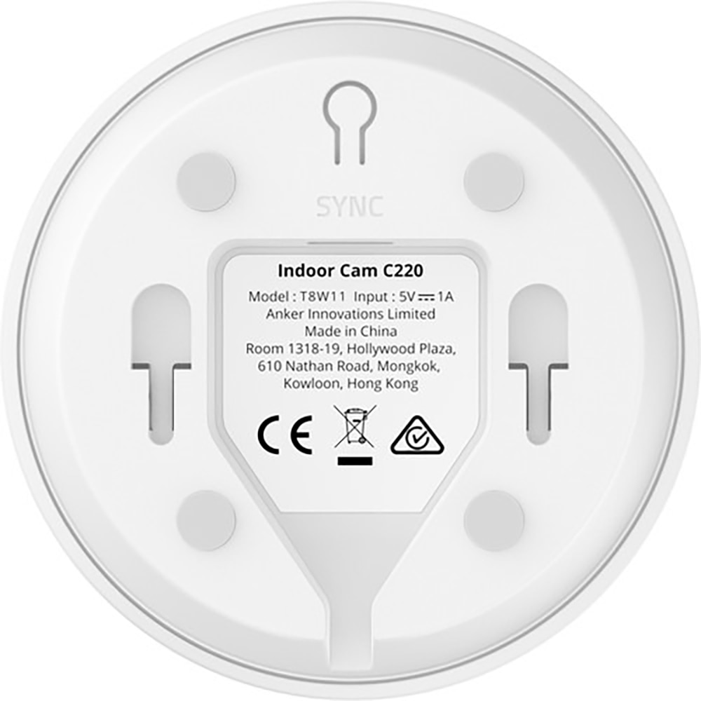 Camera IP Wireless EUFY C220, 2K 1536P, IR, Night Vision, alb