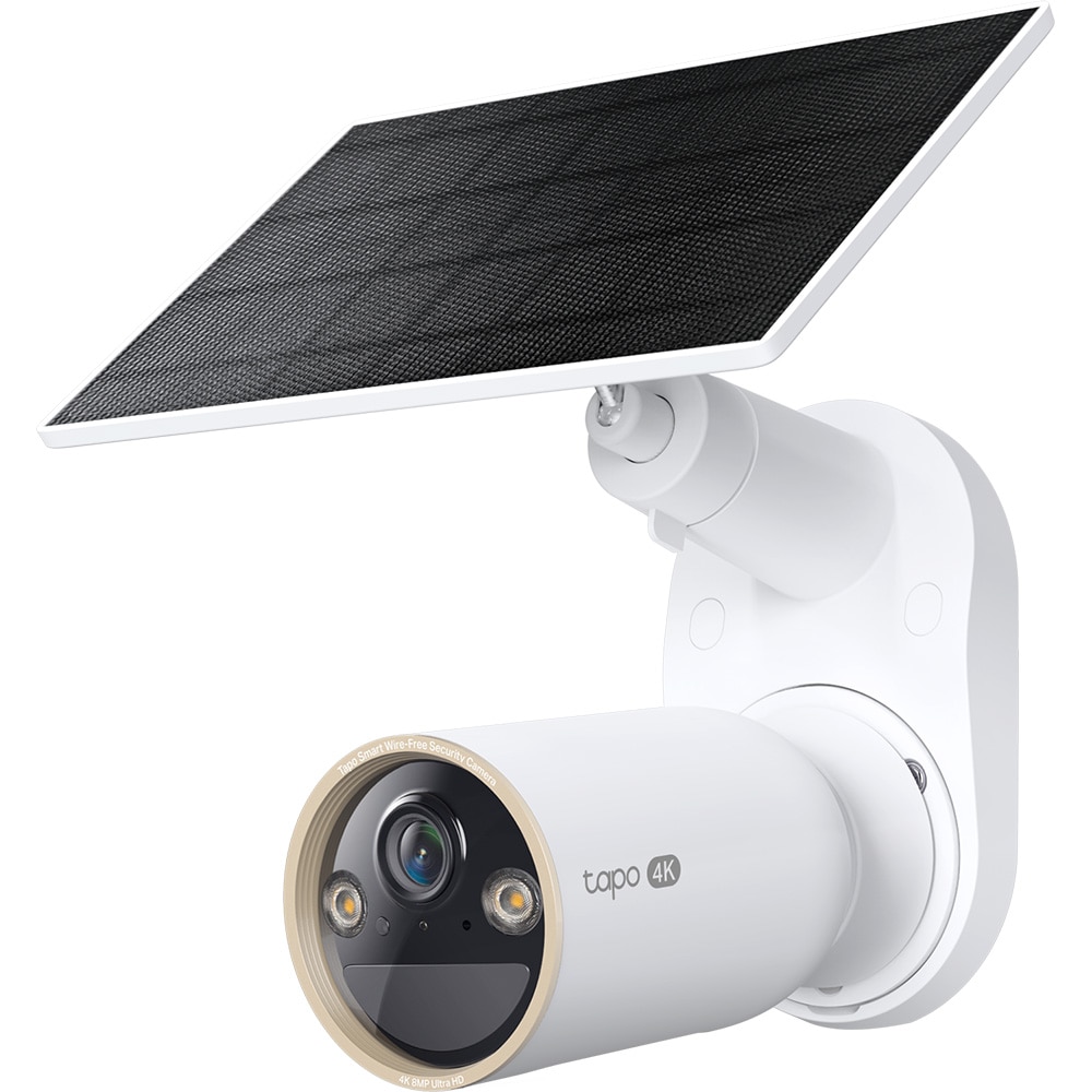 Kit camera IP Wireless exterior TP-LINK Tapo C460, 8MP, 2160 p, IP65, IR, Night Vision, alb