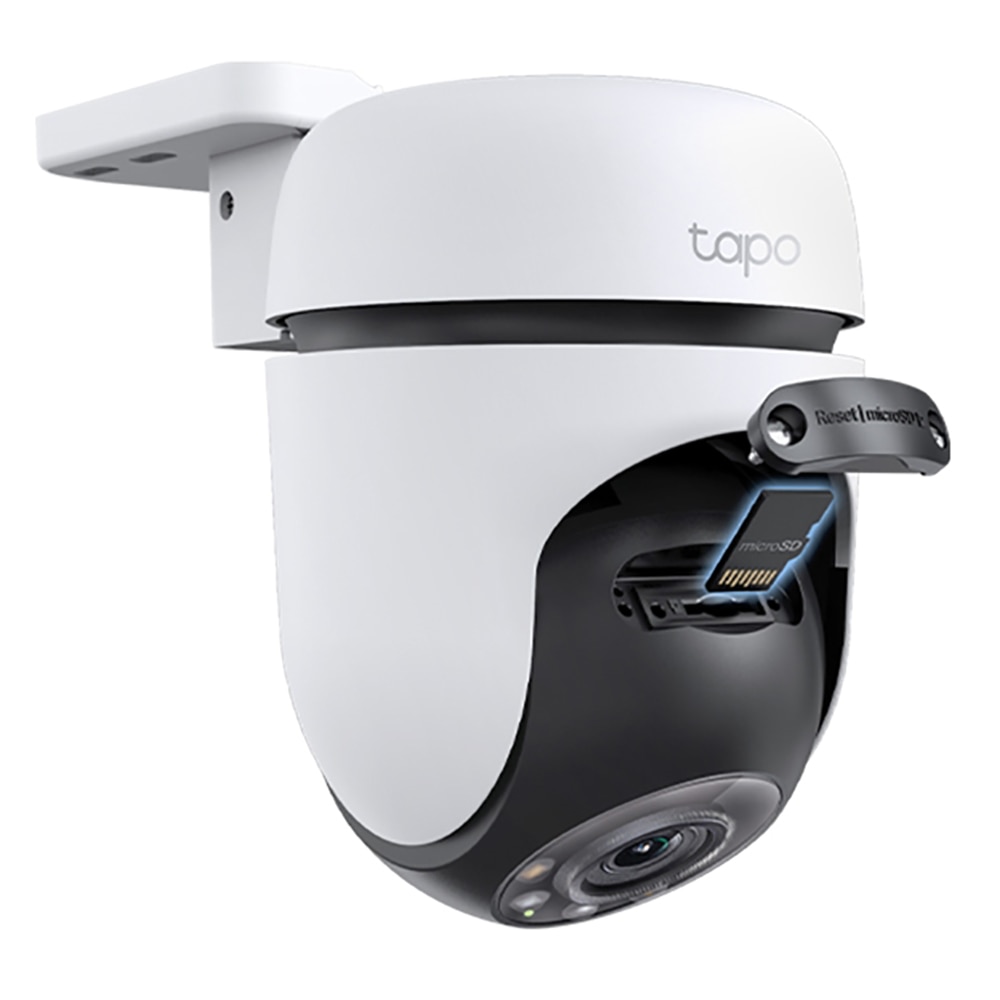 Camera IP Wireless exterior PTZ TP-LINK Tapo TC41, 3MP, 1296p, IR, Night Vision, alb