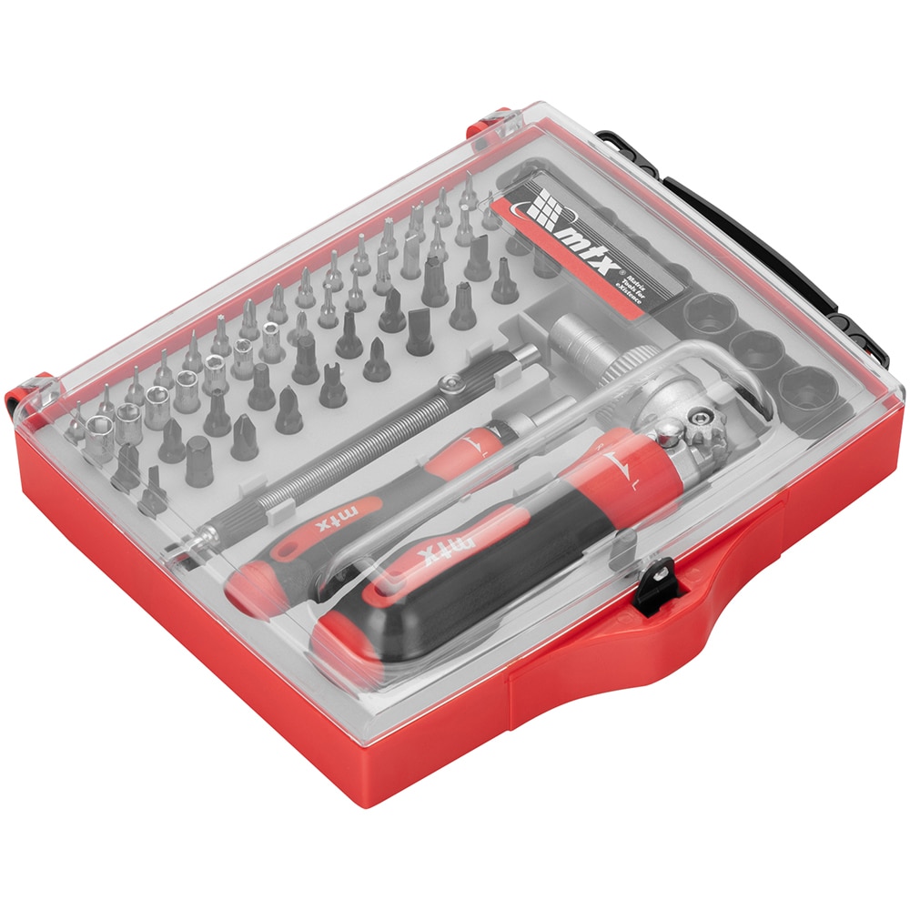 Trusa surubelnite clichet MTX Sibrteh 13363, CrV, 61 piese