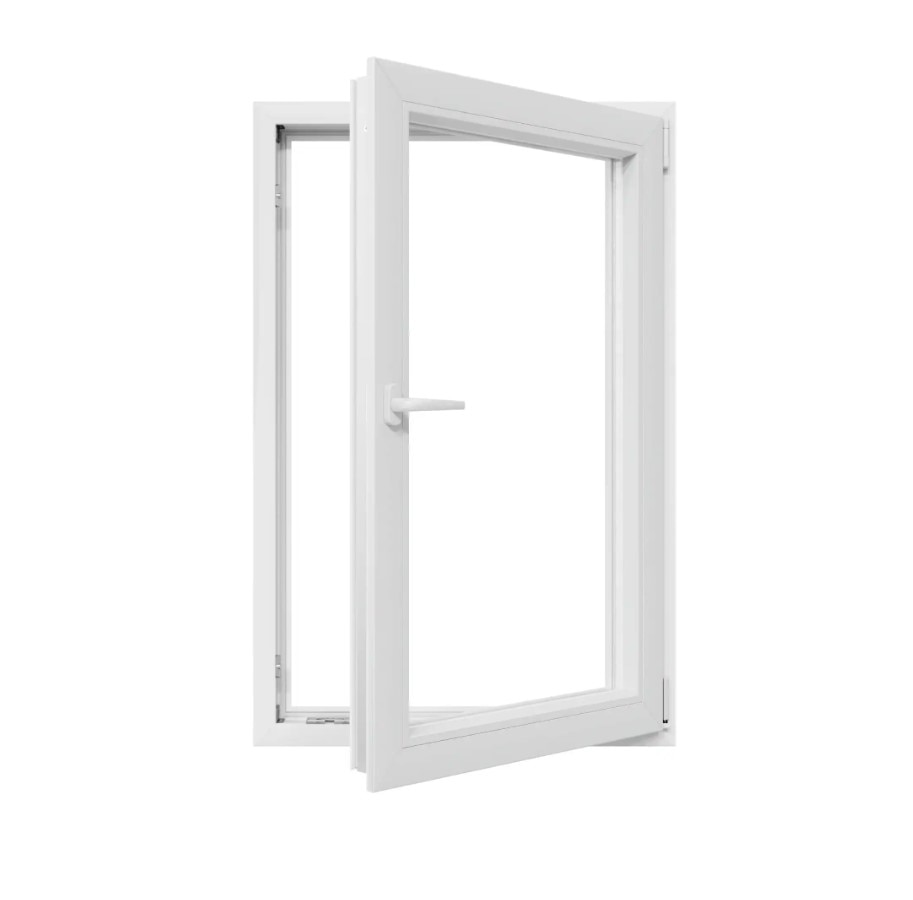 Fereastra termopan PVC, Alb, camere, 76 x 116 cm, Dreapta, Simpla deschidere