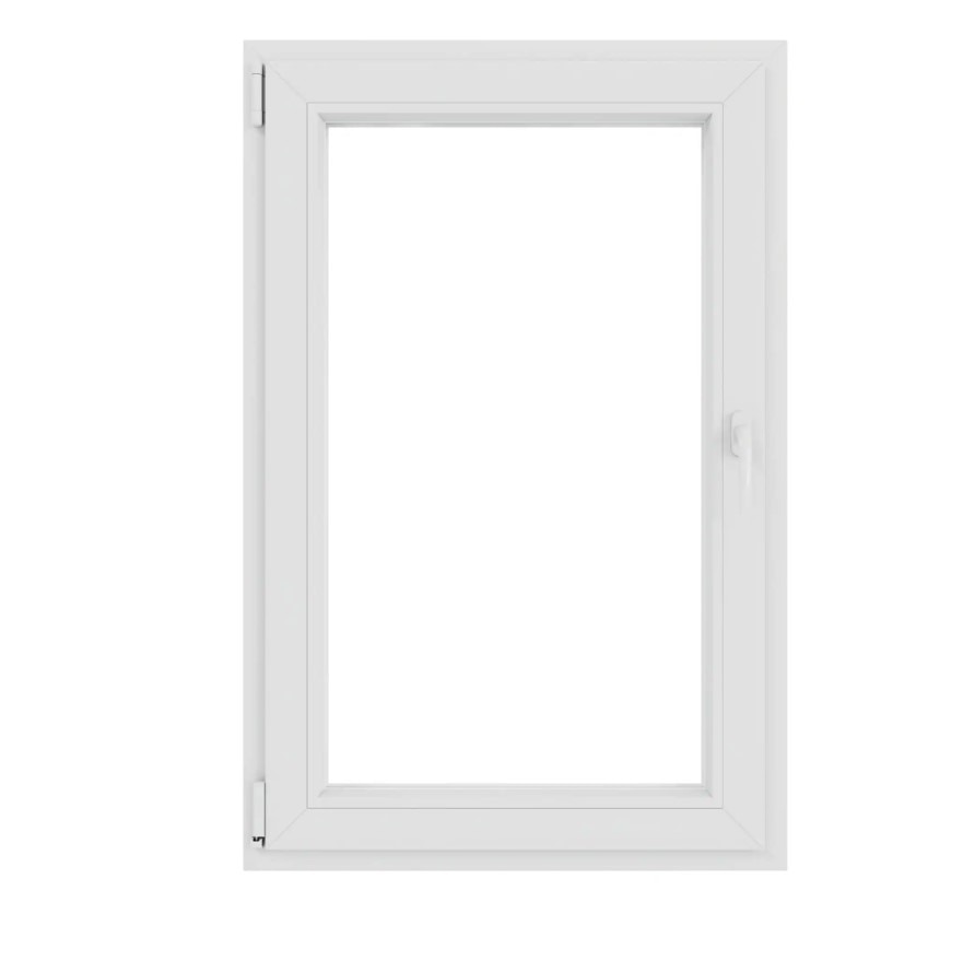 Fereastra termopan PVC, Alb,  camere, 76 x 116 cm, Stanga, Simpla deschidere