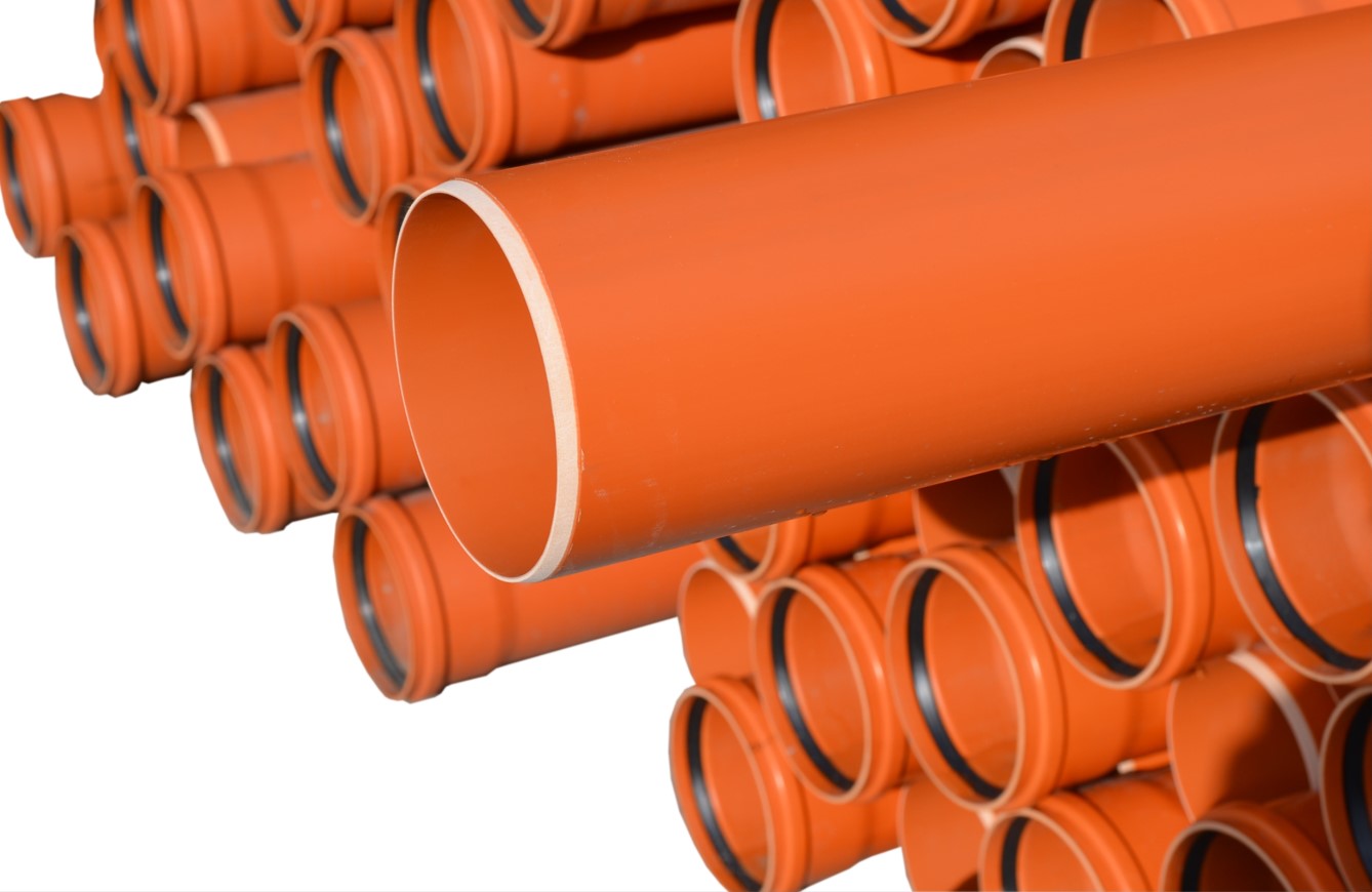 Teava canalizare PVC Valplast SN2, 160 x 3.2 mm, 2 m