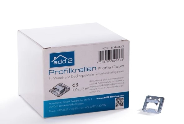 Cleme lambriu metalice, 100 bucati