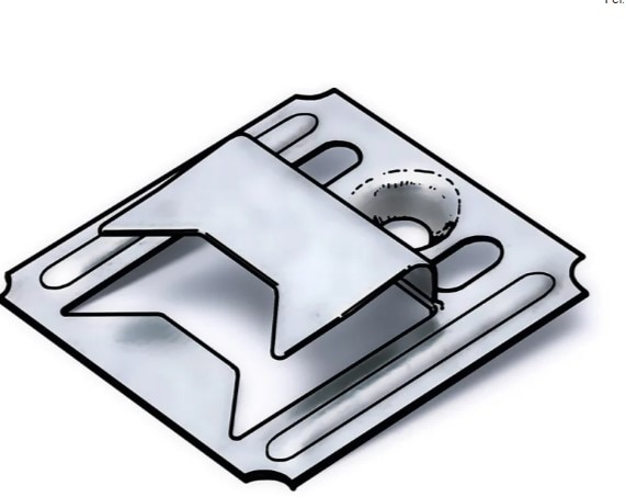 Cleme lambriu metalice, 100 bucati