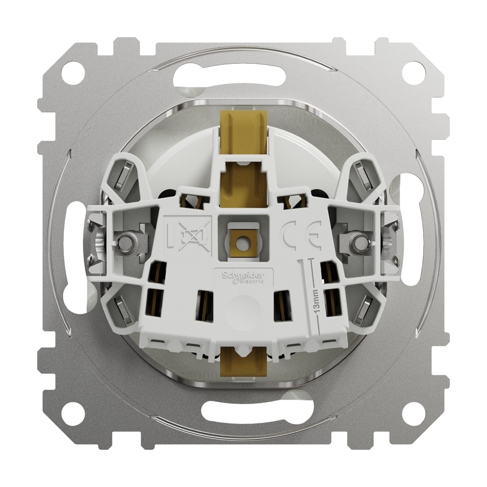 Priza SCHNEIDER Sedna Design SDD111021, IP20, Obturatoare, alb