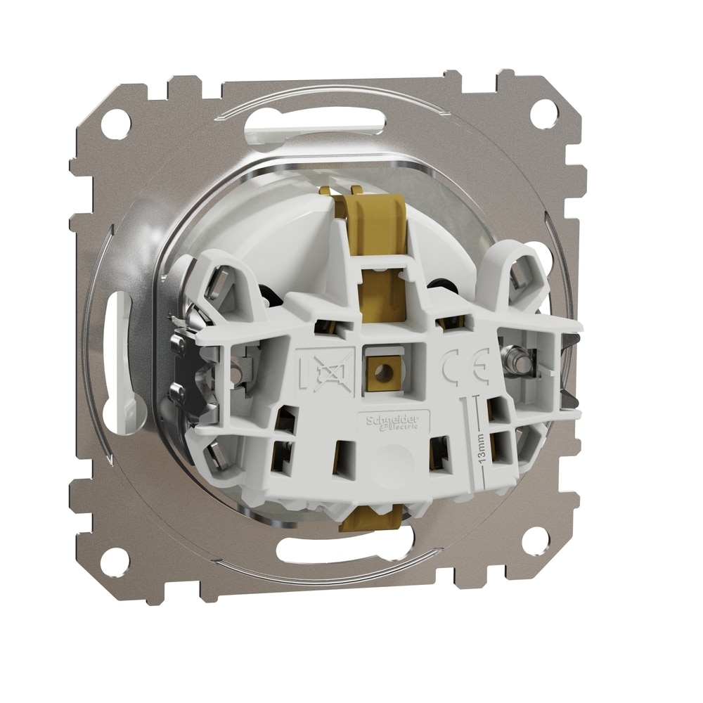 Priza SCHNEIDER Sedna Design SDD111021, IP20, Obturatoare, alb