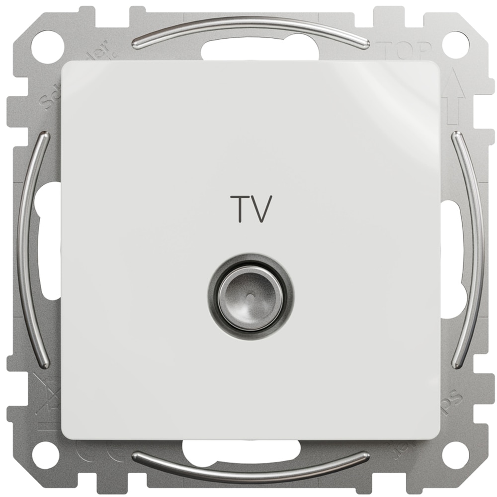 Priza TV finala SCHNEIDER Sedna Design SDD111471, 4dB, alb