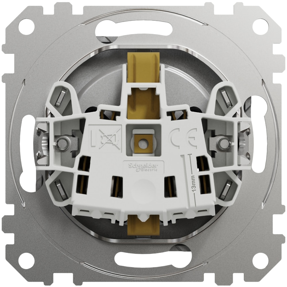 Priza SCHNEIDER Sedna Design SDD113021, IP20, Obturatoare, aluminiu