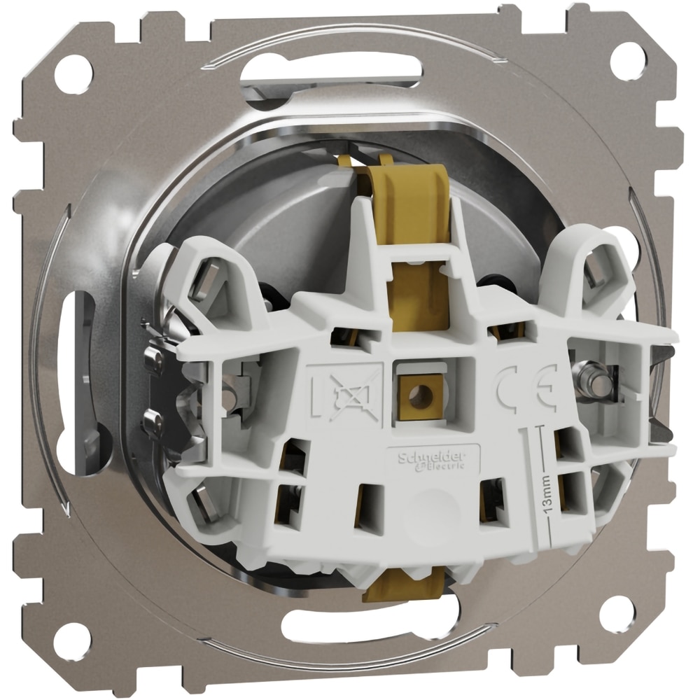 Priza SCHNEIDER Sedna Design SDD113021, IP20, Obturatoare, aluminiu